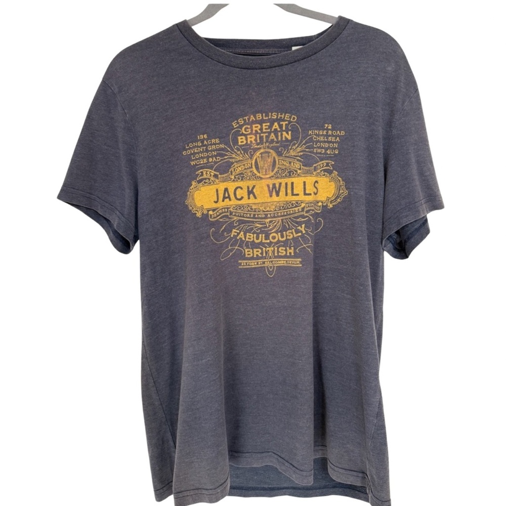 Jack Wills Gray Graphic Tee